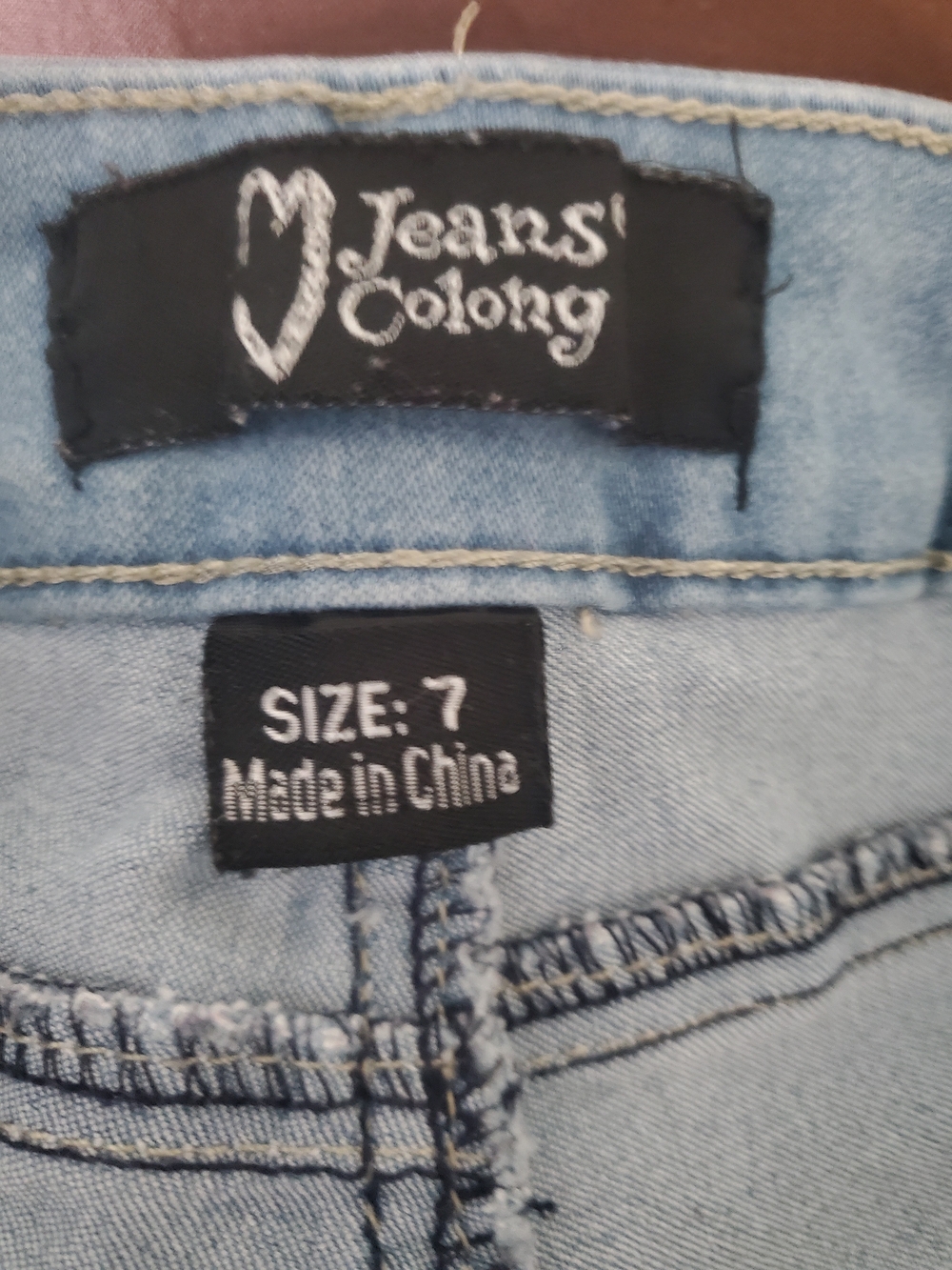 Jeans Colony Pant Blue Size Small Skinny Love Graphic
